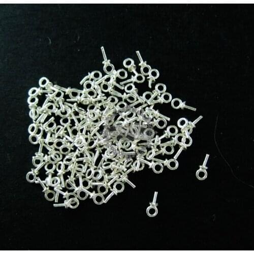 2x6mm solid 925 sterling silver pendant charm bail for DIY jewelry supplies 1532010