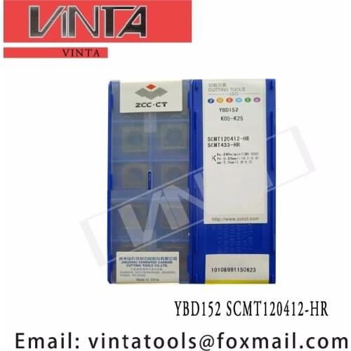 Free shipping high quality 10pcs/lots YBD152 SCMT120412-HR cnc carbide turning inserts