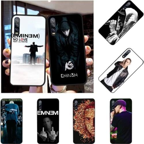 PENGHUWAN Rap singer Eminem DIY Painted Bling Phone Case for Huawei P30 P20 P10 P9 P8 Mate 20 10 Pro Lite