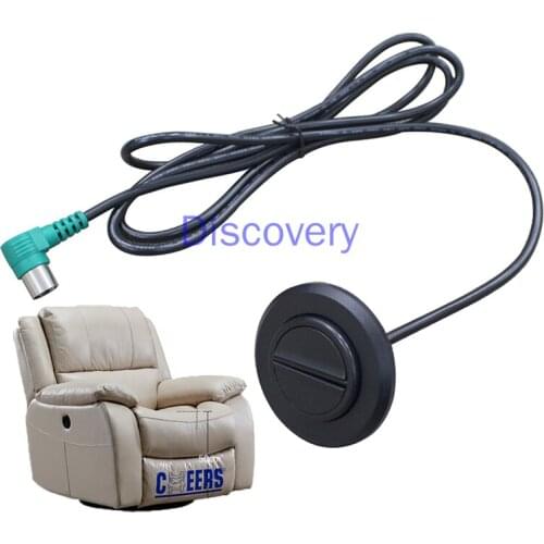 Sofa Round Plastic Five-pin Switch Foot Bath Electric Button Double Handle Connector Accessories