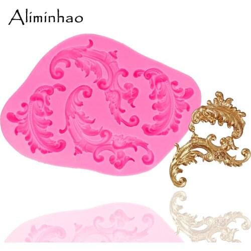 B1339 European embossed cake border vine Silicone Mold Sugarcraft dessert Candy Chocolate Molds Fondant Cake Decorating Tools