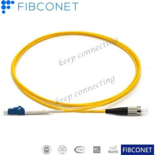 Customized Length LC Upc to FC Upc Simplex Single Mode Fiber Optic Cable Patch Cord