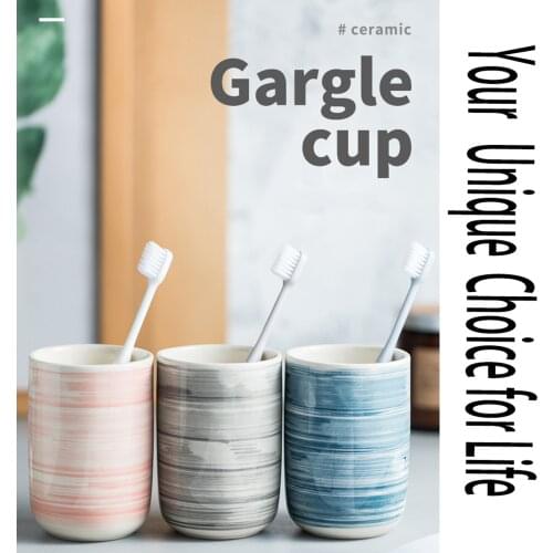 Art Unique Design Ceramic Charming Planet Circle Galaxy Fashion Pottery Gargle Cup Mug Toothbrush Holder Bathroom Hotel