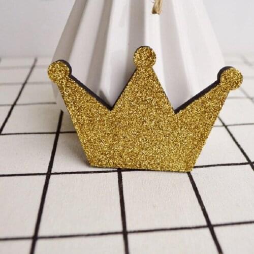 Crown Wooden Wall Hanger Clothes Mounted Hat Hanger Hook Baby Boys Girls Bedroom Crafts Wall Decoration