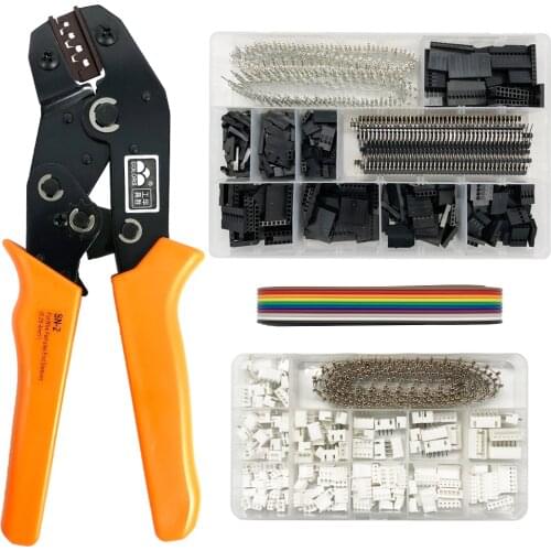 DuPont Connector Crimping Tool SN-2 Pliers Set XH2.54 SM Plug Spring Clamp For JST ZH1.5 2.0PH 2.5XH EH SM Boxed Kit