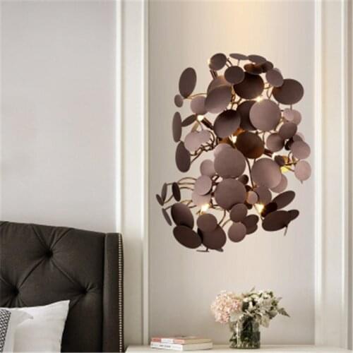 Nordic Hotel Bedroom Bedside Wall Lamp Creative Mushroom Design Bedroom Wall Lamp Simple Modern LED Living Room Study Wall Lamp