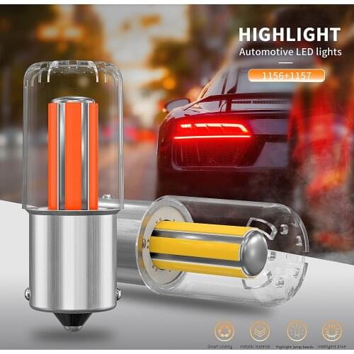 2021 New Design Car Interior Led Lights S25 1156 BA15S 1157 BAY15D P5W Canbus For Car LED DRL Turn Signal Lamps 12V/5W Amber Red