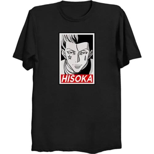 The Hunters Hunter X Hunter T Shirts Mens Cotton T-Shirt Killua Zoldyck Anime Manga Japan Hunters Hxh Tees Short Sleeve