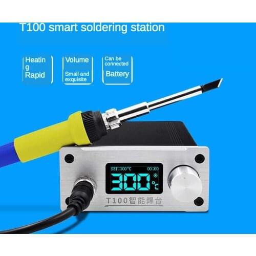 T100 Soldering Station DIY Kit OLED 1.3 Display Temperature Controller Digital Electronic Welding Iron T12 Iron Tips