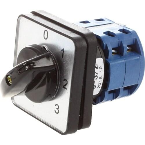 ABSF 660V 20A 6 Terminals 4 Positions Rotary Cam Changeover Switch