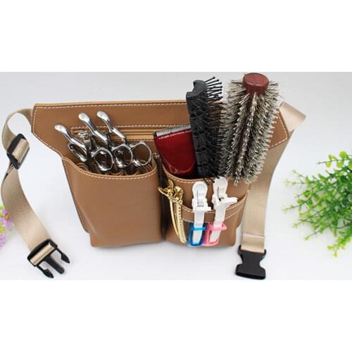Professional Hair Scissors Comb Waist Pack Bag Hairdressing Hairpin Salon Tool Case Hair Styling Supplies NN