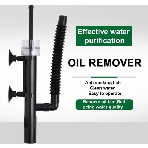 Adjustable Plastic Aquarium Oil Remover Water Surface Purification Cleaning Tool