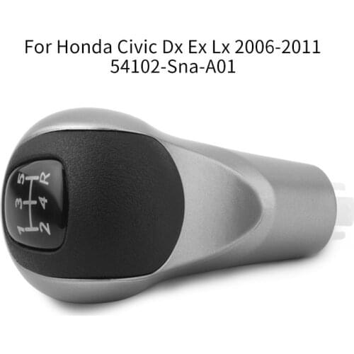 SPEEDWOW 5 Speed Gearshift Shifter Stick Lever Headball Shift Knobs For Honda Civic DX EX LX Model 2006-2011 54102SNAA02