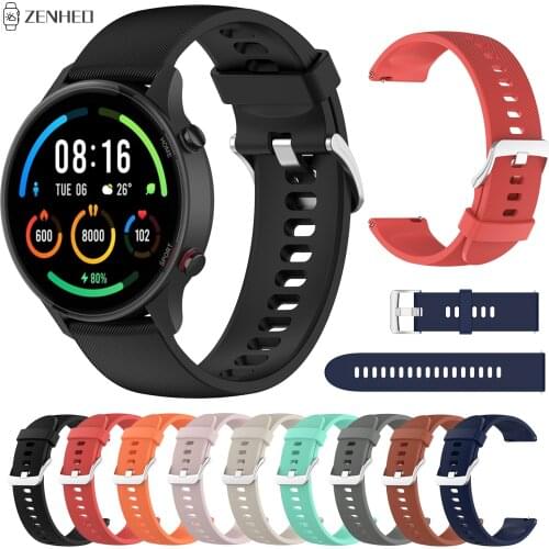 Silicone Band Strap For Xiaomi Mi Watch Color Sport Replacement Watchband For Xiaomi Haylou RT LS05S Smart Watch Band