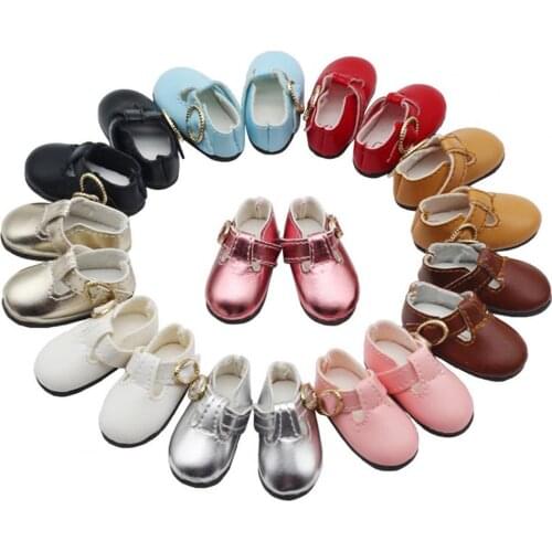 Delicate Craft Baby Doll Shoes Premium T-strap Buckle Fashion Girl Doll Sandal for Kids Doll DIY Dressing Accessories Decors