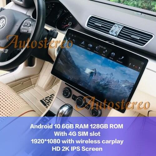 12.8 Inch 2 Din Universal Radio Stereo Android 10 6+128G 4G SIM Slot Car GPS Navigation Multimedia Player Auto Stereo Head Unit