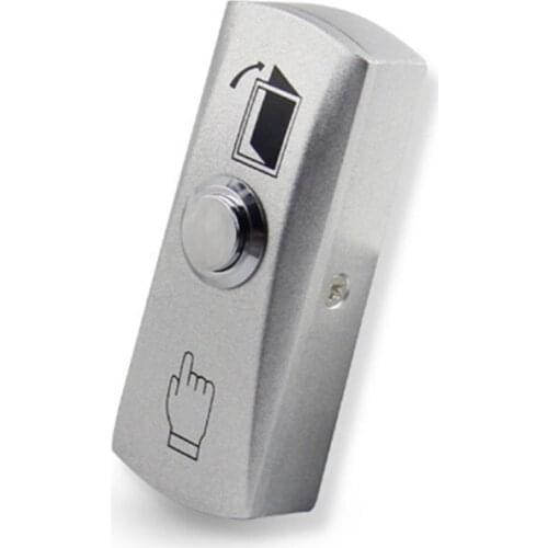 High quality stainless steel door release switch emergency exit button silver keys for access control system