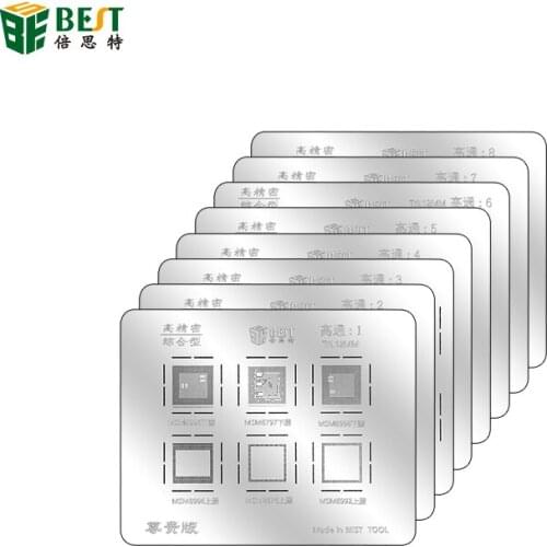 High Toughless Planting Tin Template BGA IC Solder Soldering Reballing Stencil For QUALCOMM Snapdragon Series Welding Repair