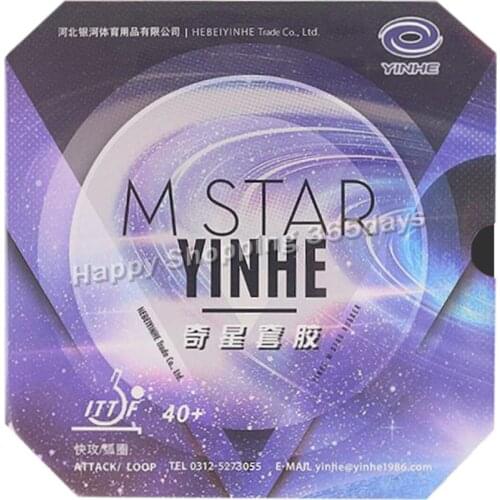 Yinhe M Star ATTACK Pips-In Table Tennis PingPong Rubber With Sponge High Density Sponge 40+l Rubber with sponge