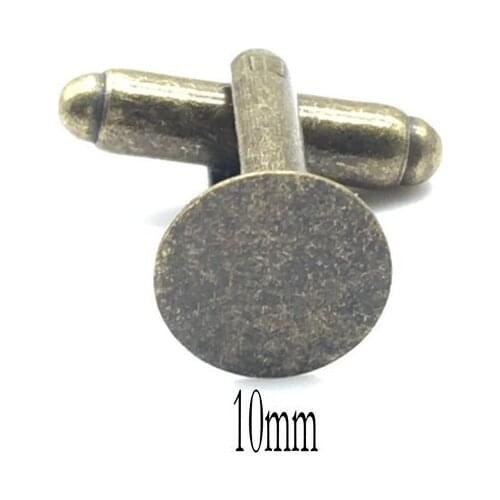 Tie Clip Sale Free Shipping 10pcs Fashion Round Metal Cufflink Backs