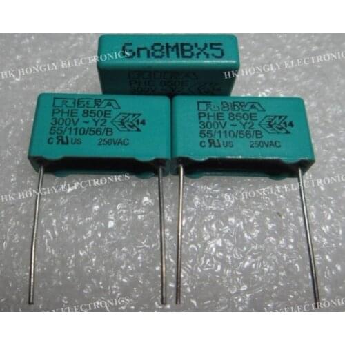 20PCS PHE850E PHE850 6n8 10n 22n 300V Y2 0.0068UF 0.01UF 0.022UF 6.8nF 6n8 6800PF 682 103 223 0. P=15mm FILM CAPACITOR