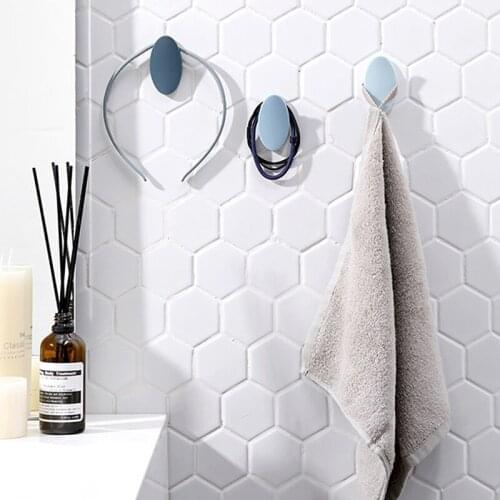 3pcs/set Creative Seamless Hook Leaf Hook Adhesive Hook Up For Kitchen Bedroom Entrance Home Organization