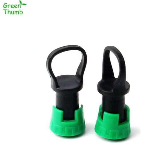 80pcs Green Drip Tape Pull Buckle 16 mm Hose End Connector Horticultural Irrigation Pipe Fittings Garden Watering Green Thumb