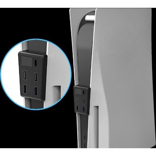 USB Hub Adapter High-Speed ​​Transmission Extender USB Connection Splitter USB 2.0 3.0 Type-C Port Compatible with PS5 Console