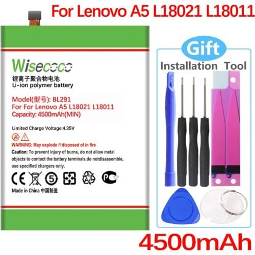 Wisecoco BL291 Battery For Lenovo A5 L18021 L18011 CellPhone In Stock High Quality +Tracking number