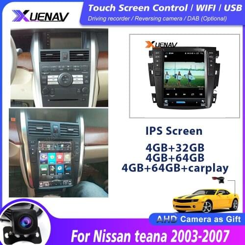 Car Autoradio DVD Player For Nissan teana 2003 2004 2005 2006 2007 car radio player Tesla style stereo player 2 Din Android Syst
