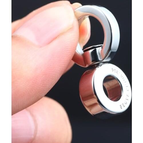 Stainless Steel Keychain Accessories Car Ring EDC Outdoor Tool 360° Rotatable Key Ring
