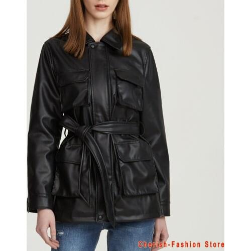 Женские кожаные куртки Details Basic China At AliExpress