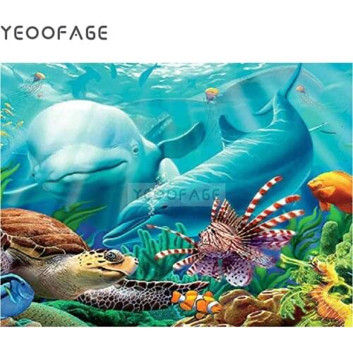 DIY 5D Diamond Painting Cross Stitch Dolphin,turtle Needlework Mosaic full square Diamond Embroidery animal Painting Rhinestones