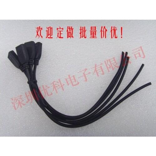 Android Interface USB micro mother head V8 flat mouth two core charging line four core data line