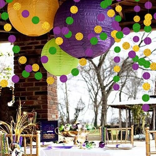 Multicolor Paper Round Happy Birthday Banner Birthday Party Decorations Photo Booth Birthday Party Bunting Garland Flags