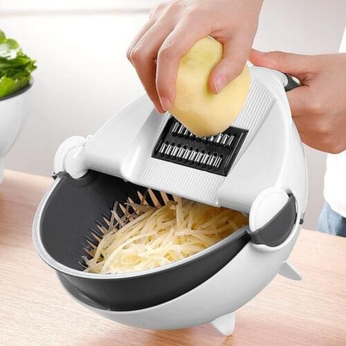 9-in-1 Multifunction Vegetable Fruit Cutter Slicer Chopper Washing Basket