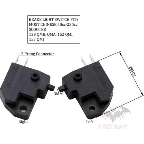 Front Brake Light Switch Hydraulic Master Cylinder For PIT Quad Dirt Bike ATV Scooter
