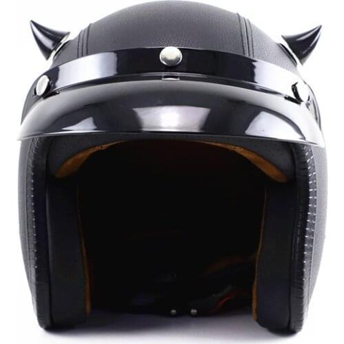 1pcs Of Motorcycle Helmet Small Horns Full Face Off-road Motorcycle Helmet Decorative Headgear Suction Cup Auto Parts