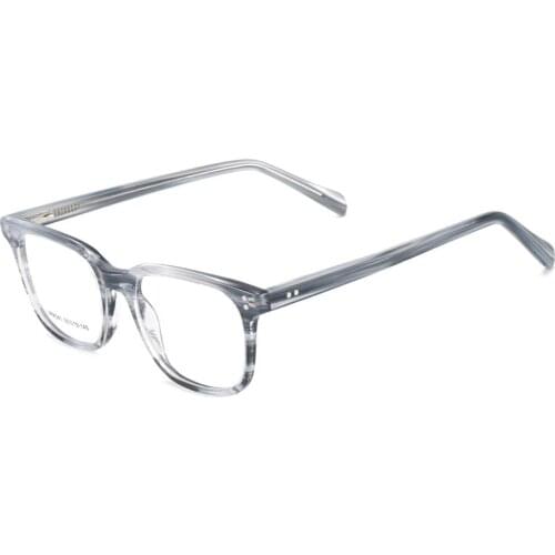 Rectangular Men and Women Acetate Fashion Glasses Frame Full Rim Large Eyewear For My Prescription Myopia & Reading Lenses