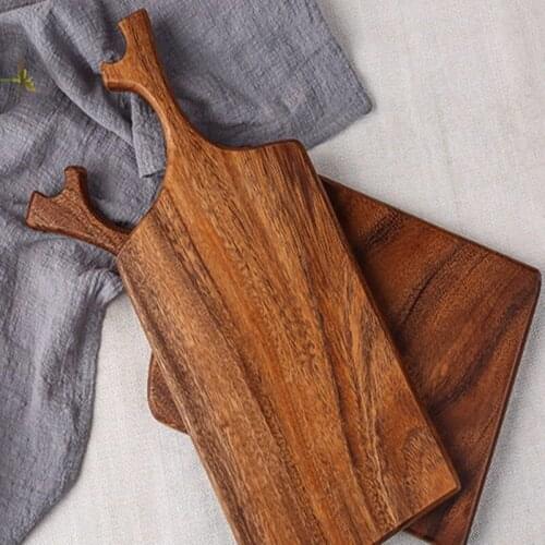 Food Fruit Cutting Boards Chopping Board Block Wooden Plates Trays Dishes Storage