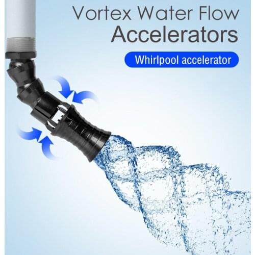 Adjustable Direction Vortex Water Flow Accelerator Fish Tank Rotating Water Outlet Nozzle for Aquarium Filter Pump