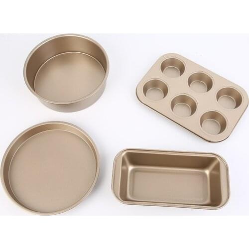 Removable Bottom Cake Baking Pan for Baking Non-Stick Coating Muffin Cake Maker Carbon Steel Bakeware Mixed Style Mold