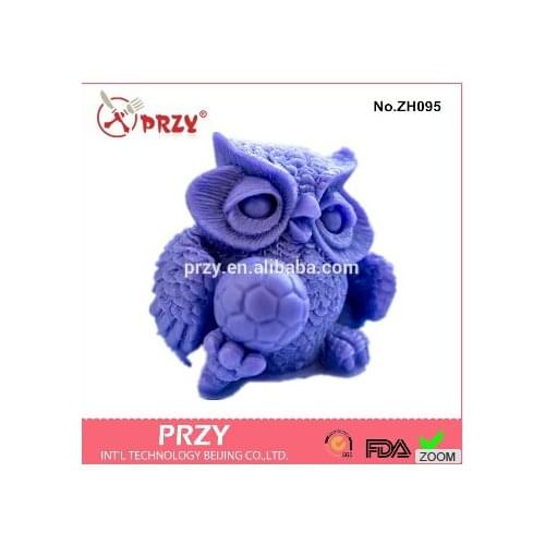 Silicone Mold Soccer Mold Ball , Owl Silicone Mold for Soap , Handmade Soap Mold , Moulds Silicone Rubber PRZY Eco-friendly