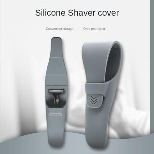 Silicone razor protective cover manual razor holder cover travel business storage razor holder razor cover portable razor case