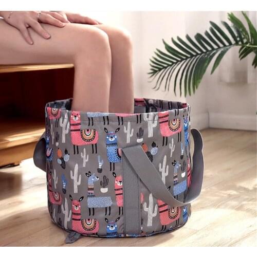 Foldable Foot Tub Portable Bath Feet Bag Camping Water Basin Bucket Bathtub Container for Outdoor Travel