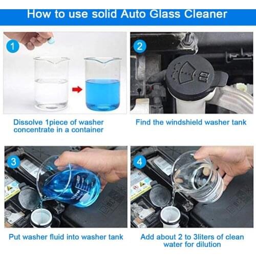 20pcs=80L Water Car Windshield Glass Washer Wiper Cleaner Effervescent Tablets Window Repair Car Window Cleaner Auto Accessories