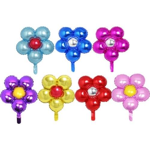 10pcs/lot Colorful Flower Foil Balloons Wedding Party Balloon Birthday Party Suppliers Inflatable Air Balloon