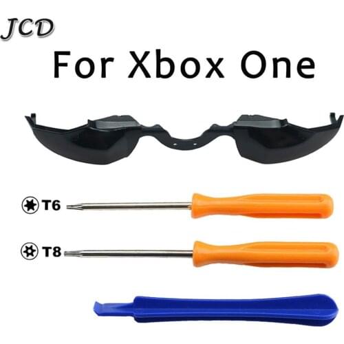 JCD Replacement LB RB Bumpers Buttons Key + T6&T8 Screwdrivers Repair Tools + Crowbar For Microsoft For Xbox One Controller