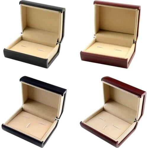 Stylish Book Design Cufflinks Pair Necktie Clamp Jewelry Storage Travel Box
