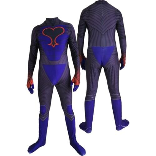 Kingdom Hearts Riku Cosplay Costume Adults Kids Zentai Second Skin Suit Superhero Halloween Bodysuit